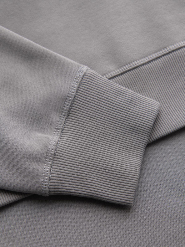 Ombre Clothing Мъжки класически суитшърт с кръгло деколте - сив V4 OM-SSNZ-0243 Ombre Clothing