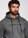 Ombre Clothing Мъжки суитшърт с джоб за кенгуру, бродерия и качулка - графит V2 OM-SSNZ-0241 Ombre Clothing