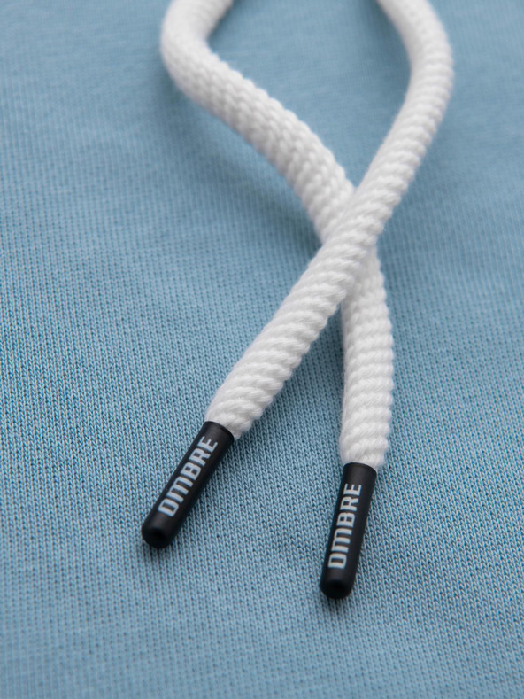 Ombre Clothing Мъжки суитшърт с джоб за кенгуру BASIC с качулка - син V7 B1674 Ombre Clothing