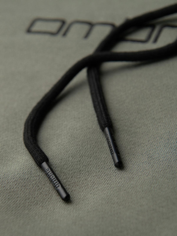 Ombre Clothing Мъжки суитшърт с джоб за кенгуру, бродерия и качулка - хаки V3 OM-SSNZ-0241 Ombre Clothing