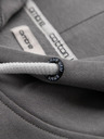 Ombre Clothing Мъжки суитшърт BASIC с джоба за кенгуру и качулка - сив V8 B1674 Ombre Clothing