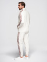 Ombre Clothing Мъжки комплект суитшърт стреч суитшърт + спортни панталони jogger - бял V2 Z113 Ombre Clothing