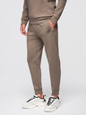 Ombre Clothing Мъжки спортен екип суитшърт с яка + панталони джогър - сивокафяв V3 Z117 Ombre Clothing
