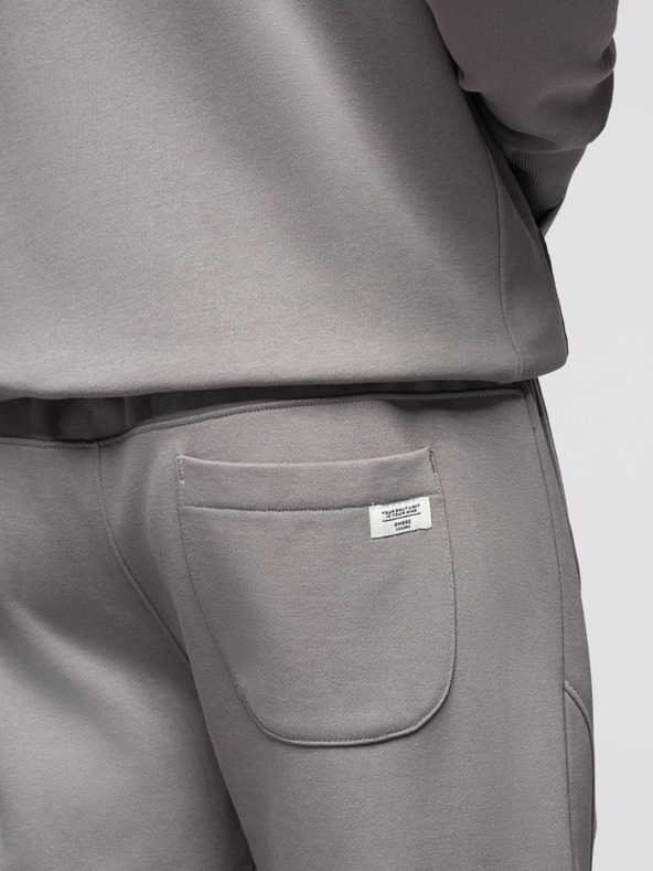 Ombre Clothing Мъжки спортен екип суитшърт с качулка + панталони джогър - сив V8 Z119 Ombre Clothing