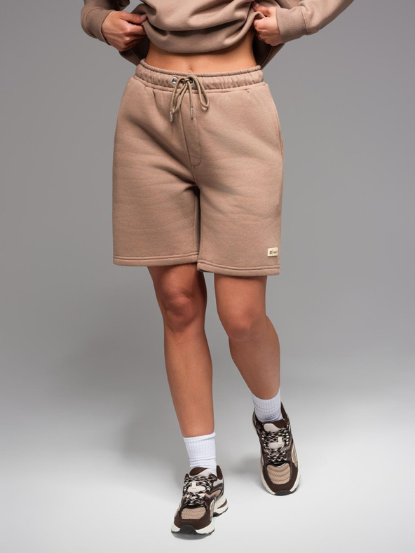 Ombre Clothing UNISEX спортен екип суитшърт + шорти - кафяв V16 Z108 Ombre Clothing