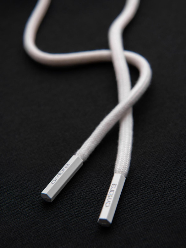 Ombre Clothing Мъжки суитшърт с контрастна шевица и качулка - черен V1 OM-SSNZ-0250 Ombre Clothing