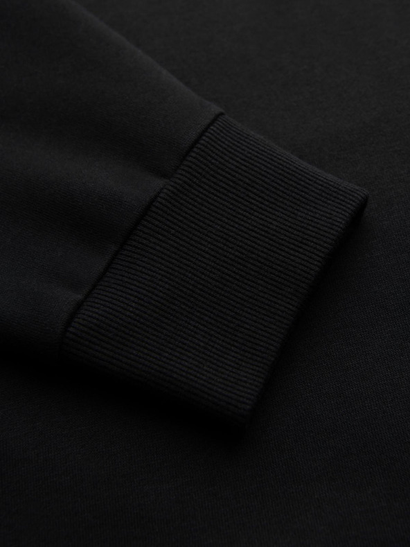 Ombre Clothing Мъжки суитшърт с контрастна шевица и качулка - черен V1 OM-SSNZ-0250 Ombre Clothing