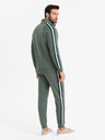 Ombre Clothing Мъжки спортен екип суитшърт + панталони джогър - маслинен V2 Z114 Ombre Clothing