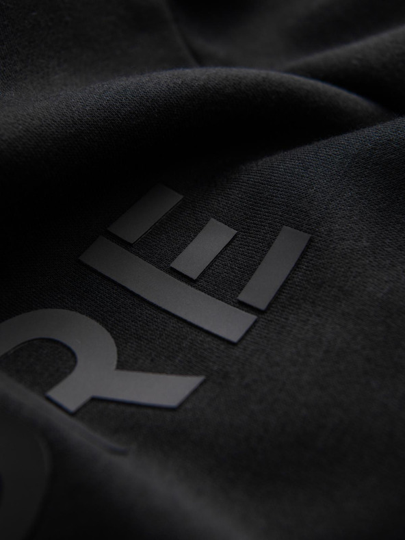 Ombre Clothing Класически мъжки суитшърт с надписи - черен V4 B1711 Ombre Clothing