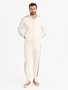 Ombre Clothing Мъжки спортен костюм суитшърт + спортни панталони джогър - крем V3 Z114 Ombre Clothing
