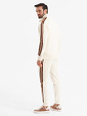 Ombre Clothing Мъжки спортен костюм суитшърт + спортни панталони джогър - крем V3 Z114 Ombre Clothing