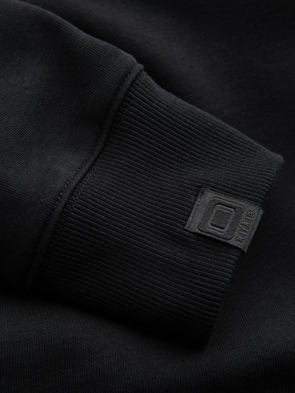 Ombre Clothing Мъжки суитшърт с качулка и графика - черен V3 B1714 Ombre Clothing