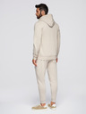 Ombre Clothing Мъжки спортен костюм суитшърт с качулка + панталони jogging - бежово V1 Z119 Ombre Clothing