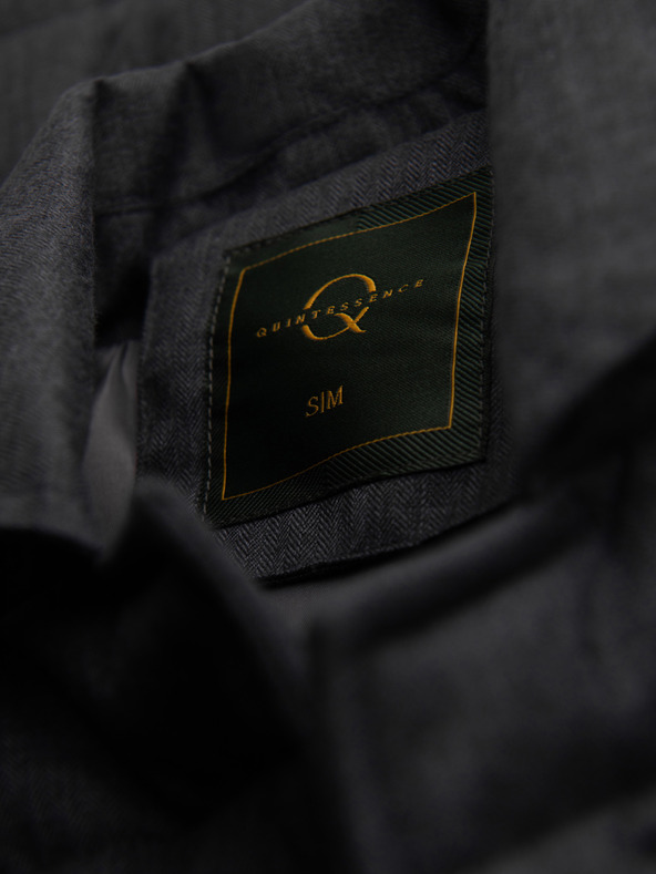 Ombre Clothing Мъжка прошивана елегантна елек - графитов мелир V1 OM-JAVJ-0275 Ombre Clothing