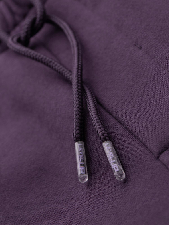 Ombre Clothing Унисекс спортни шорти със захлупващ шнур в пояса - лилави V13 OU-SRBC-0101 Ombre Clothing