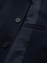 Ombre Clothing Мъжко плетено яке в приталено кроене - тъмно синьо V3 OM-BLZB-0100 Ombre Clothing