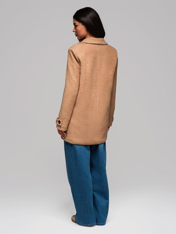 Edoti Модно дамско палто CLR041 - кафяво EDOTI