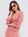 Edoti Дамски суитшърт с качулка 014TLR - розов EDOTI