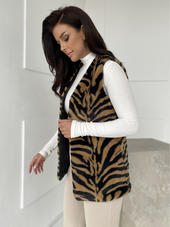 Edoti Дамска жилетка VLR013 - кафява EDOTI