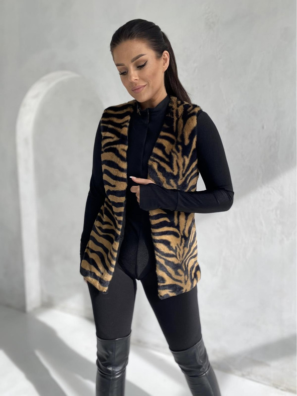 Edoti Дамска жилетка VLR013 - кафява EDOTI