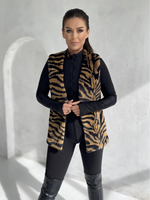 Edoti Дамска жилетка VLR013 - кафява EDOTI