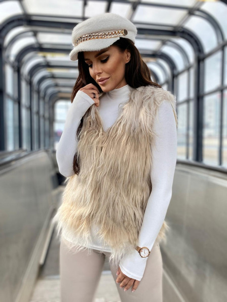 Edoti Дамска жилетка VLR010 - бежова EDOTI