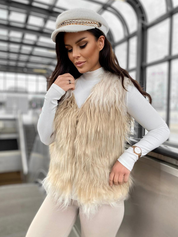 Edoti Дамска жилетка VLR010 - бежова EDOTI