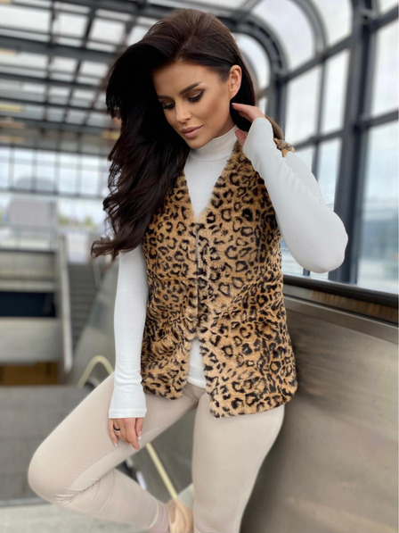 Edoti Дамска жилетка VLR011 - бежова EDOTI