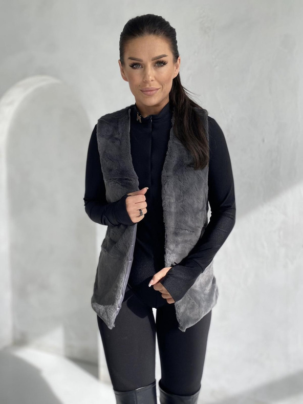 Edoti Дамска жилетка VLR012 - антрацитна EDOTI