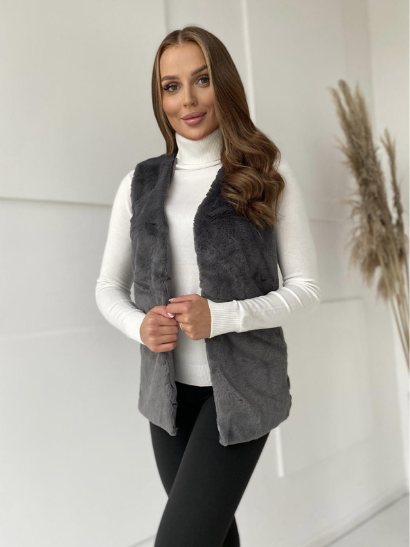 Edoti Дамска жилетка VLR012 - антрацитна EDOTI