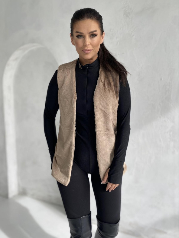 Edoti Дамска жилетка VLR012 - бежова EDOTI