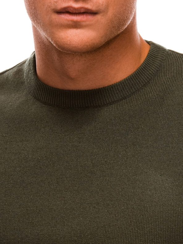 Edoti Мъжки пуловер - маслинен V7 EM-SWBS-0100 EDOTI