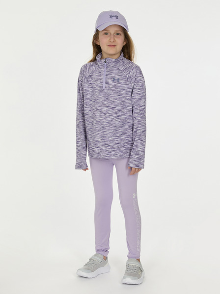 Under Armour Детски комплект Under Armour UA 1/4 ZIP LEGGING SET-PPL