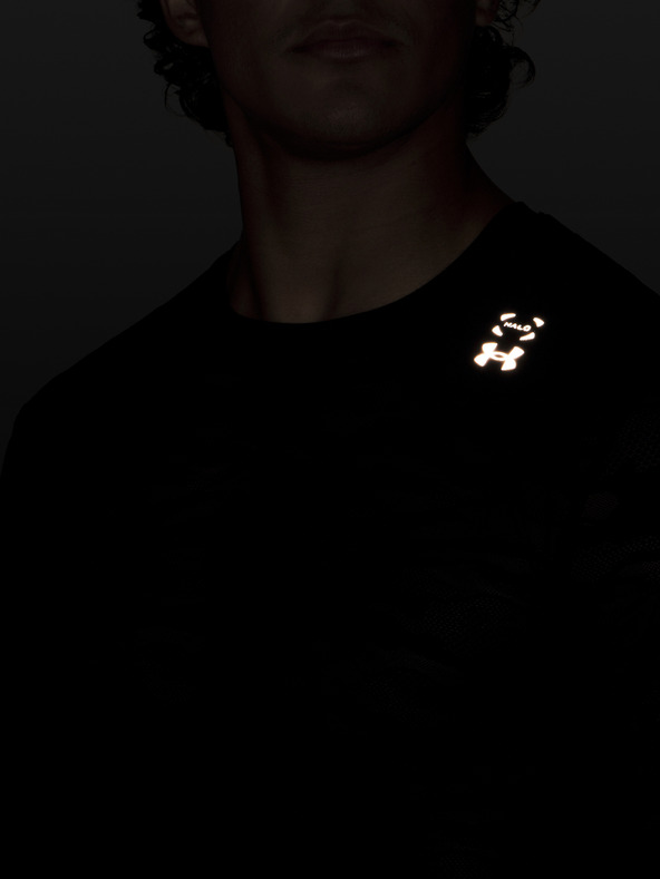 Under Armour Мъжка тениска Under Armour UA Halo Jacquard LS-BLK
