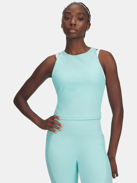 Under Armour Дамски потник Under Armour UA Halo Jacquard Knit Tank-BLU