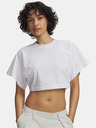 Under Armour Дамска тениска Under Armour Cropped Script SS Tee-WHT