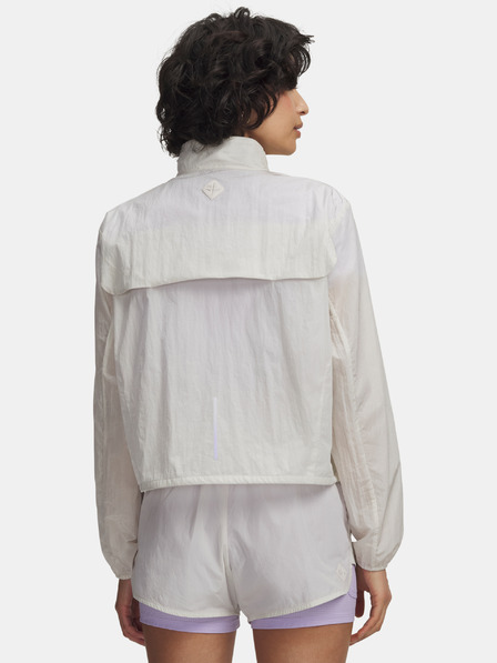 Under Armour Дамско яке Under Armour W Explor Trail Run Wind Jckt-WHT