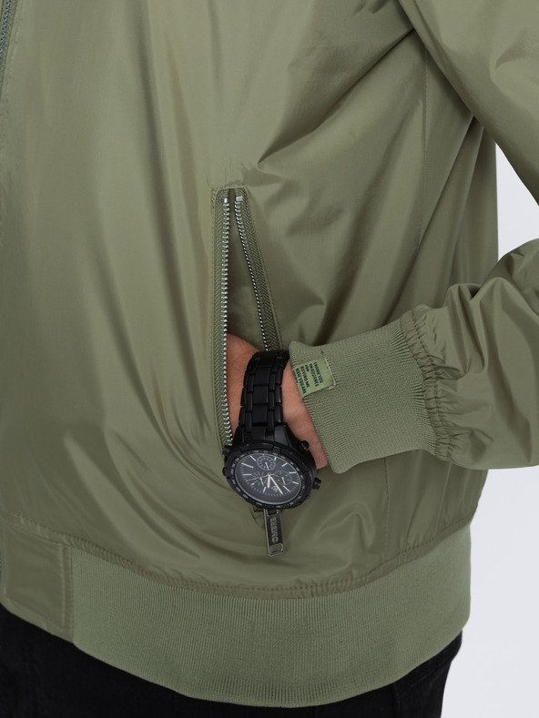 Ombre Clothing Мъжко леко яке в цвят каки C439