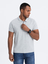 Ombre Clothing Светлосиво мъжко основно поло Ombre Clothing