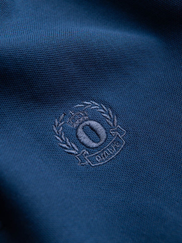 Ombre Clothing Тъмно синьо мъжко основно поло Ombre Clothing