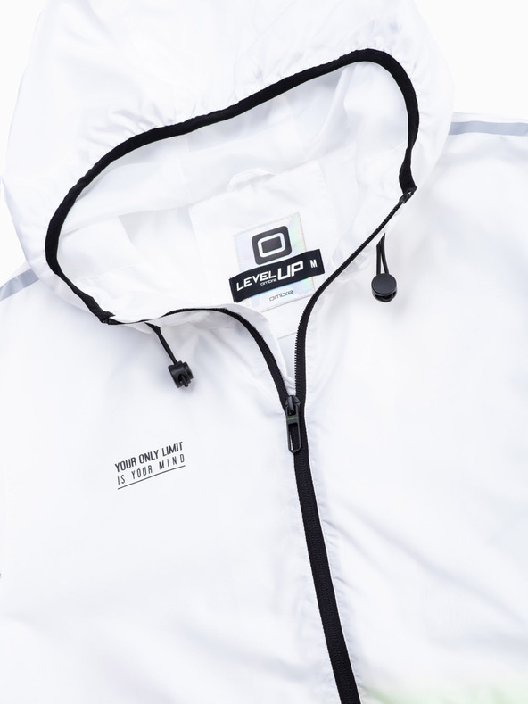 Ombre Clothing Зелено и бяло мъжко яке Ombre Clothing