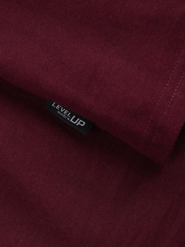 Ombre Clothing Мъжка риза в цвят бордо Ombre Clothing