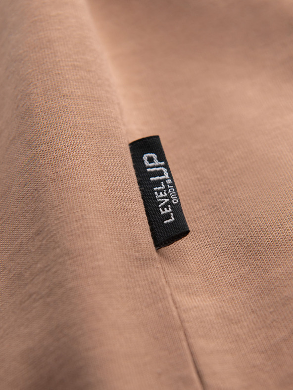 Ombre Clothing Светлокафява мъжка тениска Ombre Clothing