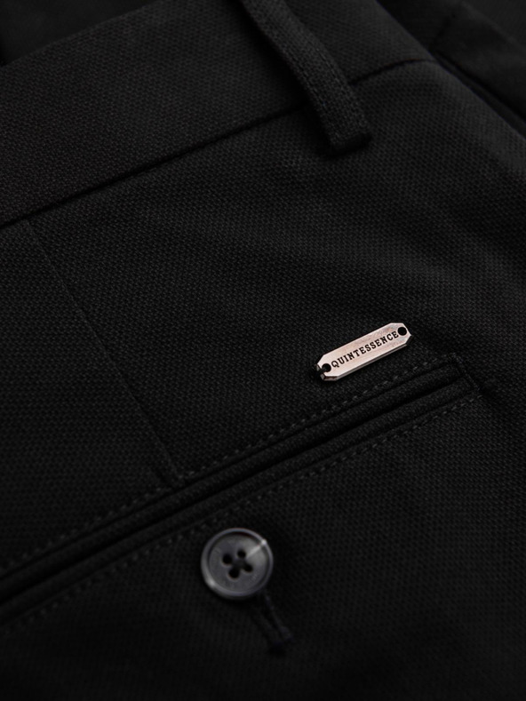 Ombre Clothing Черен мъжки слим фит чино панталон Ombre Clothing