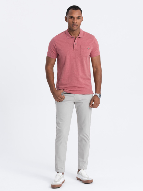 Ombre Clothing Светлосиви мъжки панталони Chino Ombre Clothing