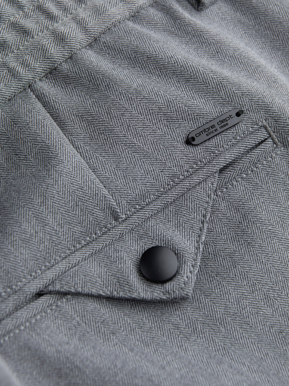 Ombre Clothing Сиви мъжки панталони Chino Ombre Облекло