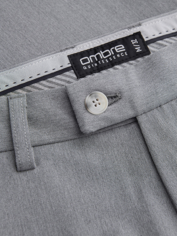 Ombre Clothing Сиви мъжки панталони Chino Ombre Облекло