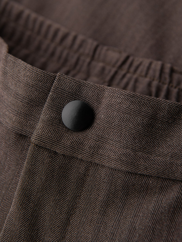 Ombre Clothing Кафяви мъжки панталони Chino Ombre Облекло