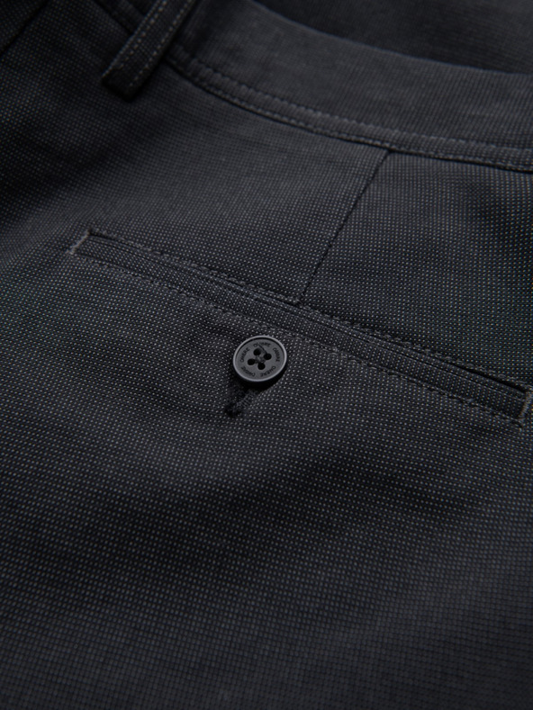 Ombre Clothing Тъмно сиви мъжки панталони чино Ombre Clothing