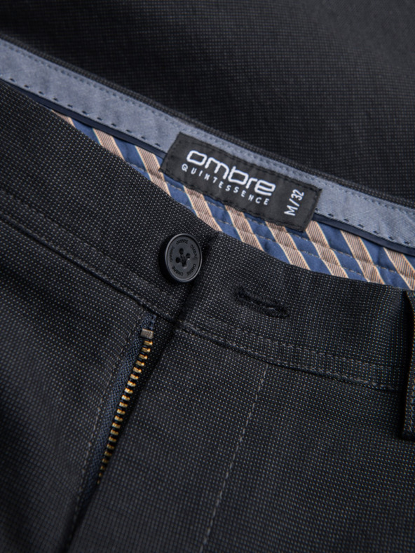 Ombre Clothing Тъмно сиви мъжки панталони чино Ombre Clothing